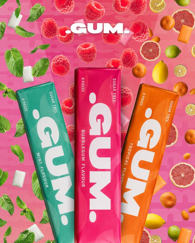 .GUM. Graphic Post, a Food & beverage social media post designed by StudioEDT