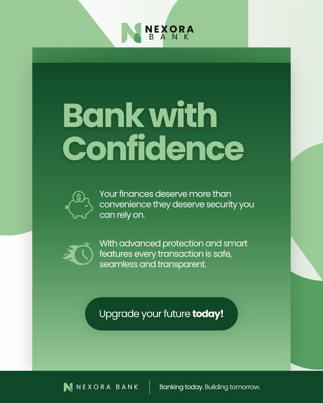 Nexora Bank Carousel Post 03, a Finance social media post designed by StudioEDT