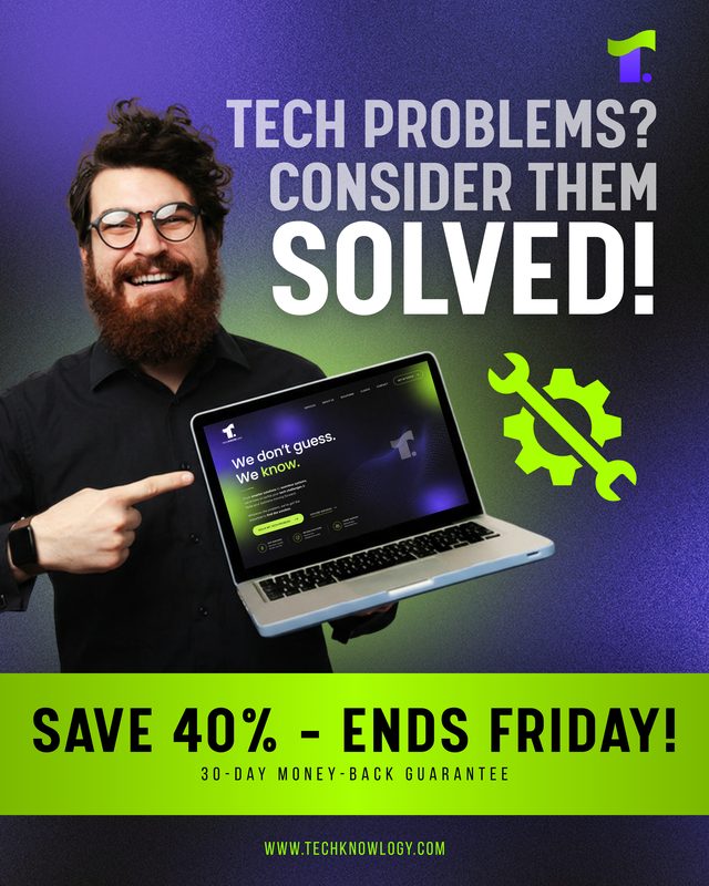 Techknowlogy Sale Carousel 01, a Technology social media post designed by StudioEDT