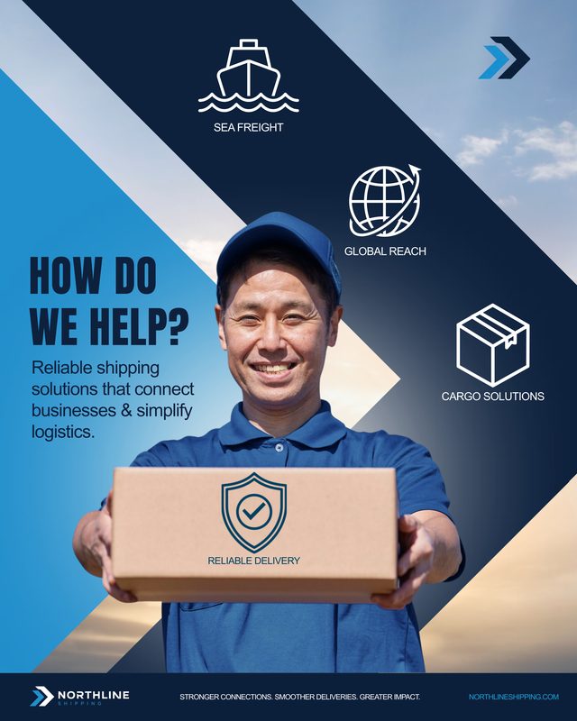 Northline Shipping Services Graphic Post, a Logistics social media post designed by StudioEDT